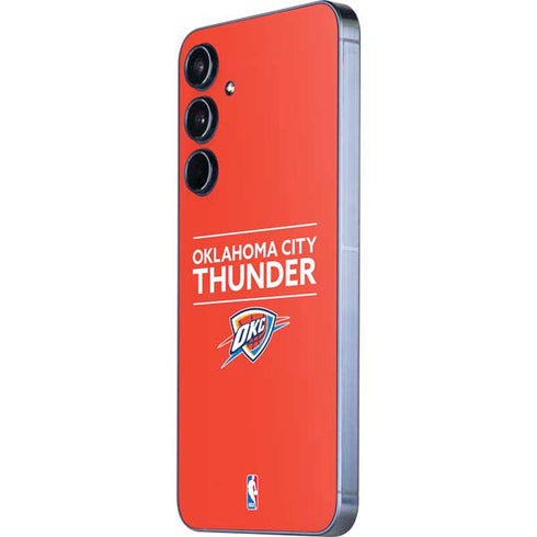 NBA Oklahoma City Thunder Standard - Orange Galaxy A35 5G Skin